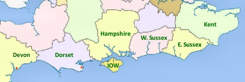 South Coast counties